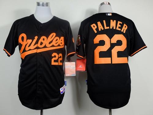Orioles #22 Jim Palmer Black Cool Base Stitched MLB Jersey